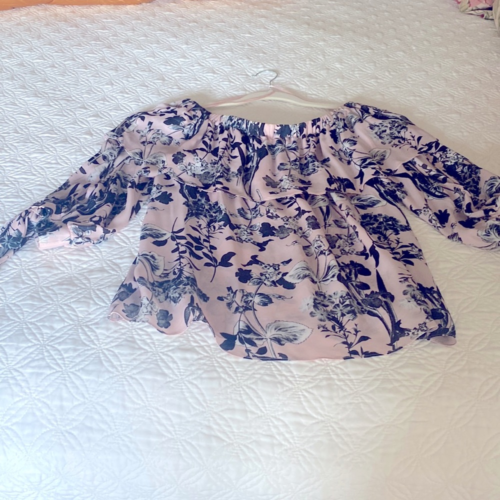 Parker Silk Off-the-Shoulder Blouse